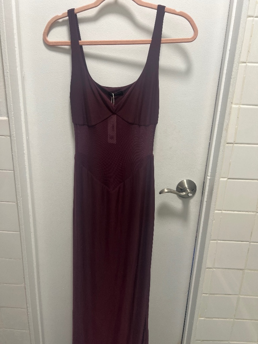 Naked Wardrobe The Smokeshow Maxi Dress NWT Purple